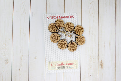 Sweater Increase stitch markers Helpful Stitch Markers,make one left, make one right helpful stitch markers. Knitalong stitch markers set