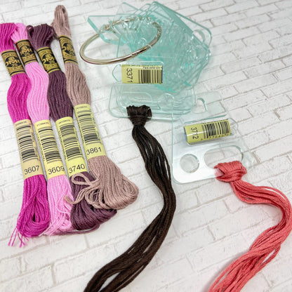 Embroidery Thread holder,acrylic floss keeper for embroidery thread.Thread minder Hand embroidery floss thread drops.Cross Stitch floss drop