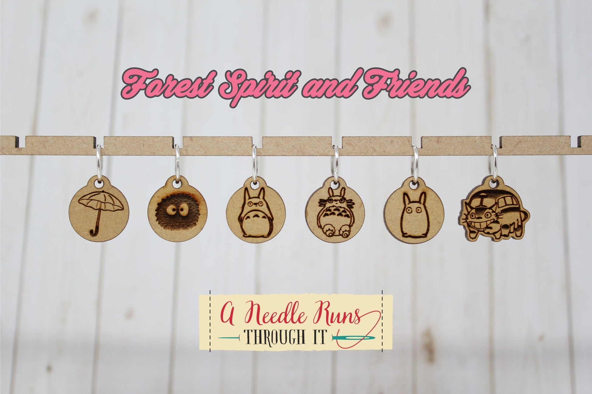 Forest friends. cute stitch markers for knitting and crochet. Progress keepers. Knitting stitch markers.