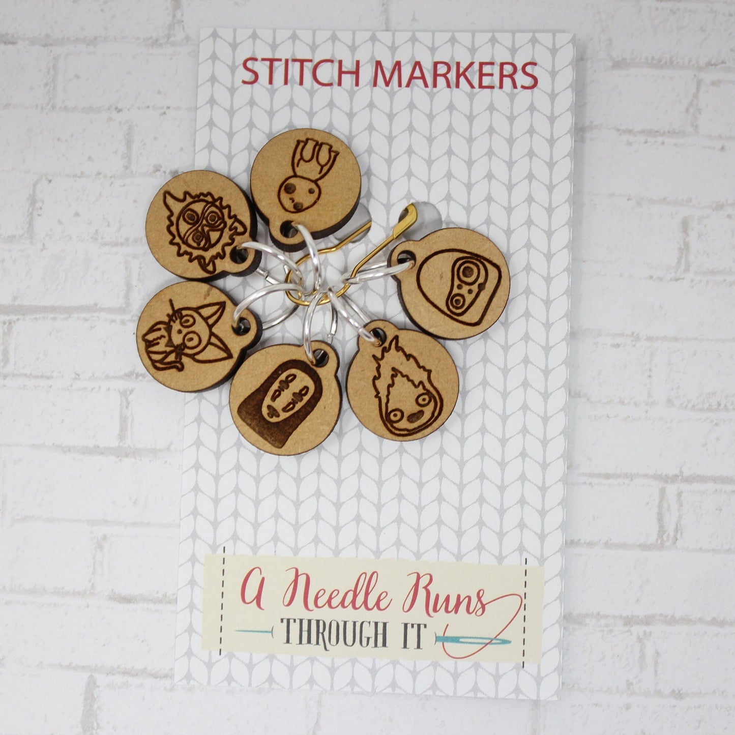 Forest friends. cute stitch markers for knitting and crochet. Progress keepers. Knitting stitch markers.