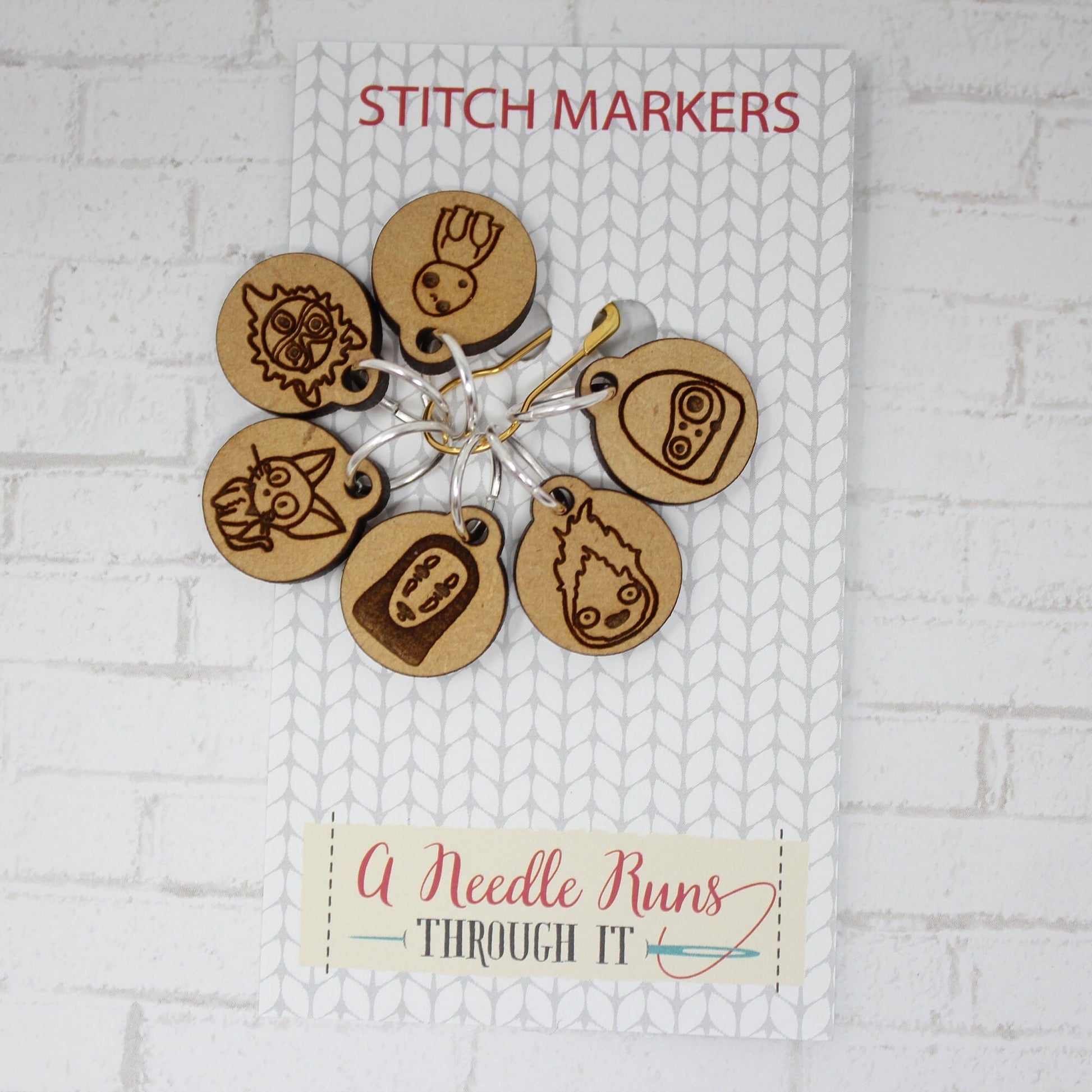Forest friends. cute stitch markers for knitting and crochet. Progress keepers. Knitting stitch markers.