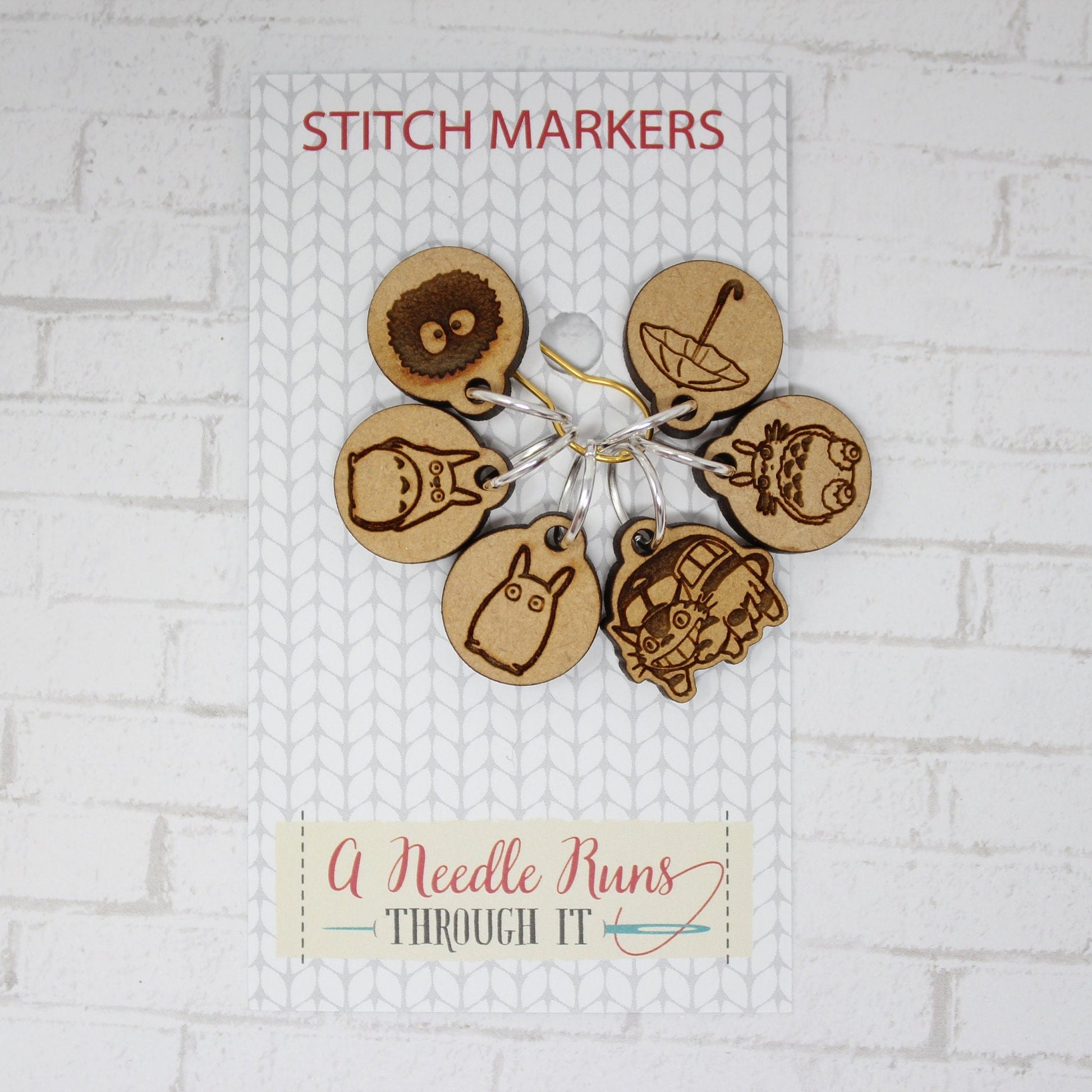 Forest friends. cute stitch markers for knitting and crochet. Progress keepers. Knitting stitch markers.