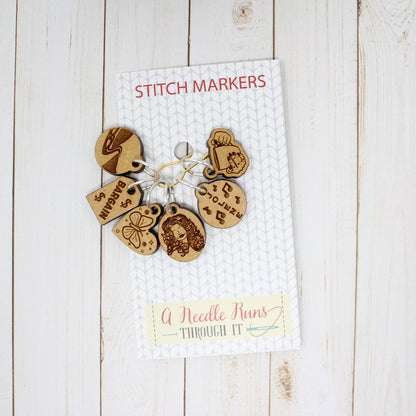 Dolly inspired Stitch markers set, knitter gift, snag free stitch markers