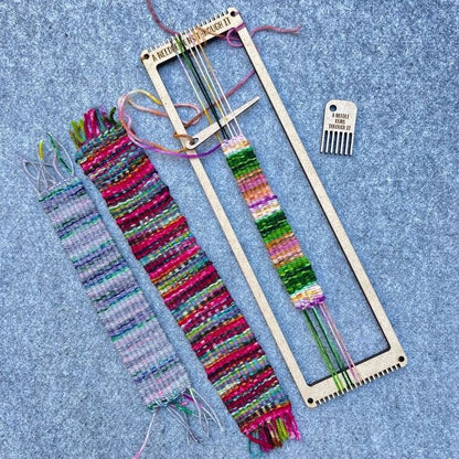 Bookmark/Bracelet Loom kit Small Loom, craft kit weaving