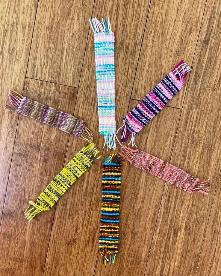 Bookmark/Bracelet Loom kit Small Loom, craft kit weaving