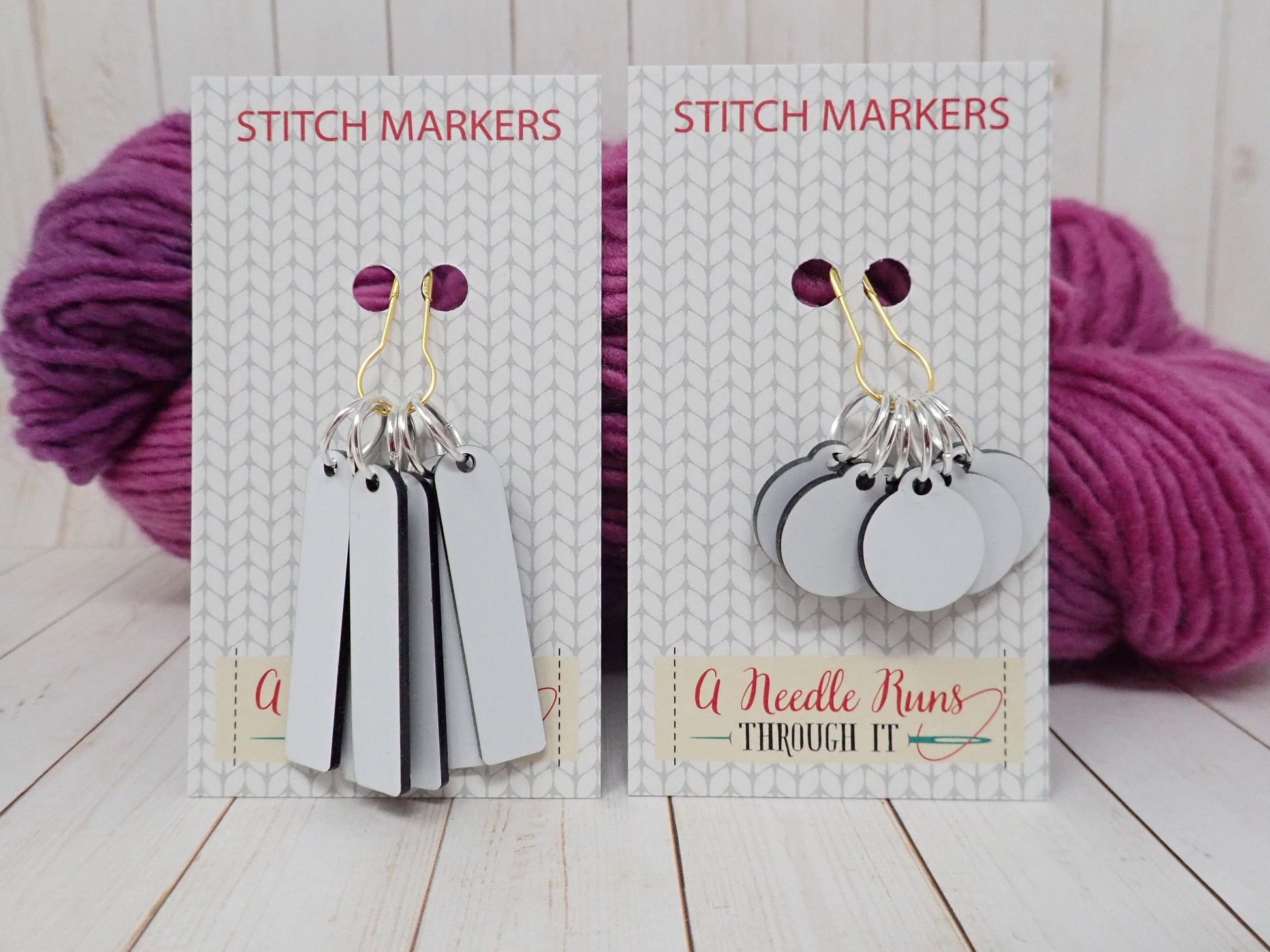 Erasable Stitch Markers for Knitting or Crochet. Reusable stitch markers. Write on st. markers White surface write on with marker