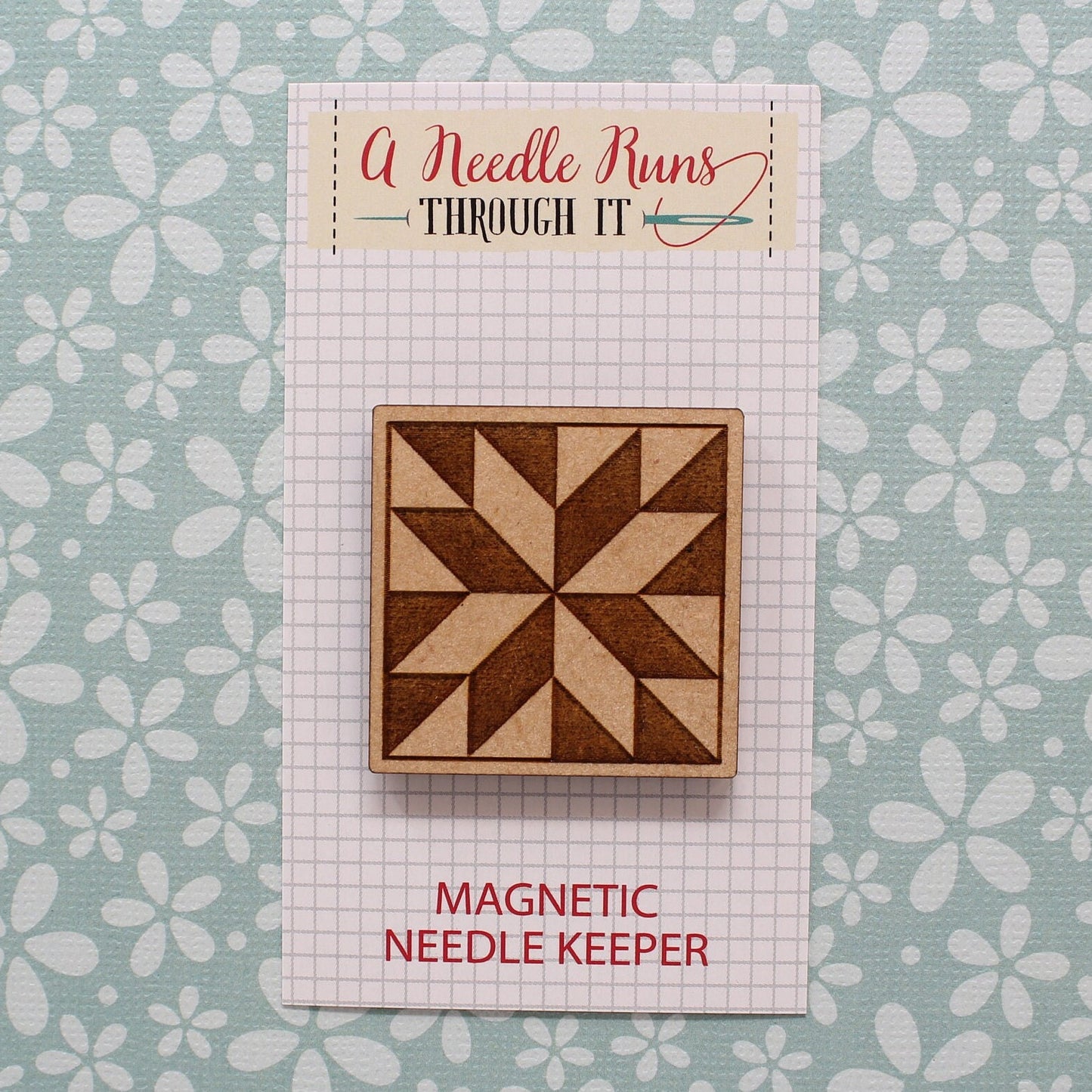 Cross Stitch Needle Minder, Cross Stitch Designs, Wood Magnetic Needle Minder. Hand embroidery, Needle Keeper. Gilmore Girls Needle Keeper