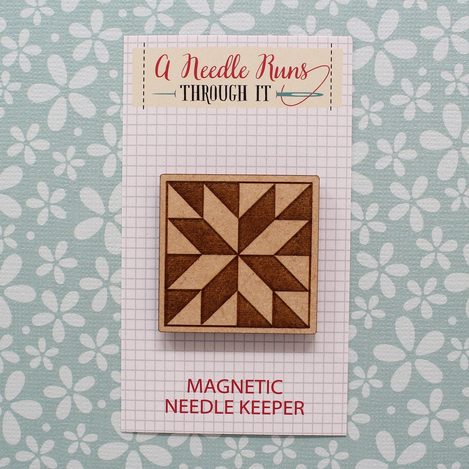 Cross Stitch Needle Minder, Cross Stitch Designs, Wood Magnetic Needle Minder. Hand embroidery, Needle Keeper. Gilmore Girls Needle Keeper