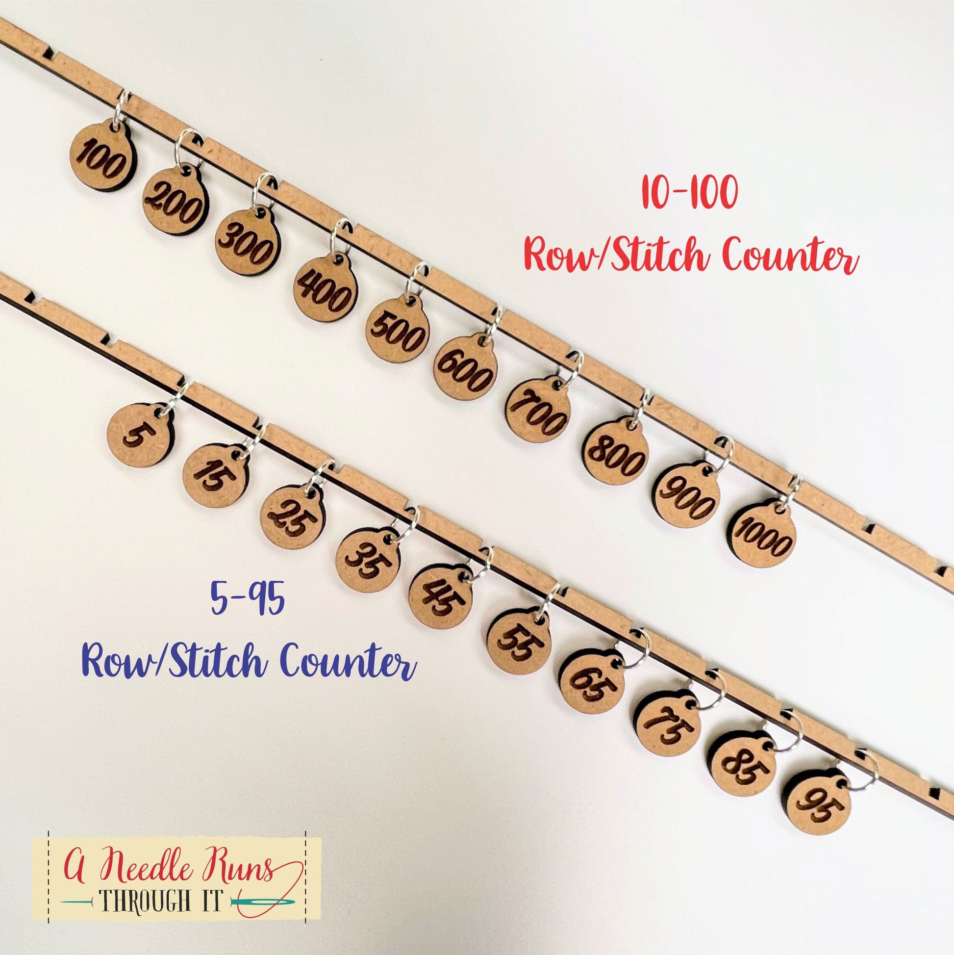 100-1000 numbers Row Counter Stitch markers. Row Counter for knitting or crochet. Stitch count markers for Knitting and Crochet