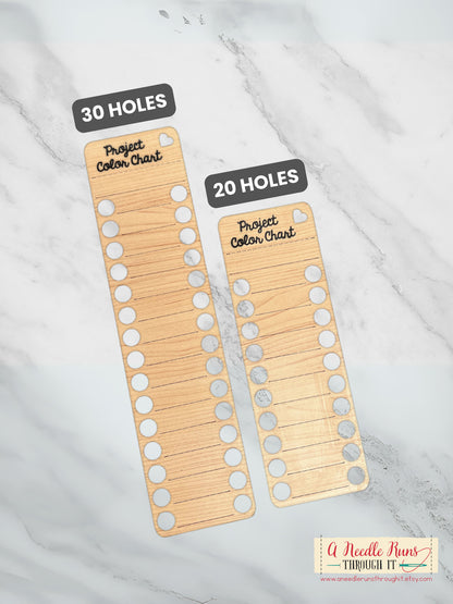 Erasable and Reusable Project Color Chart, For Embroidery, Cross Stitch, Knitting or Crochet