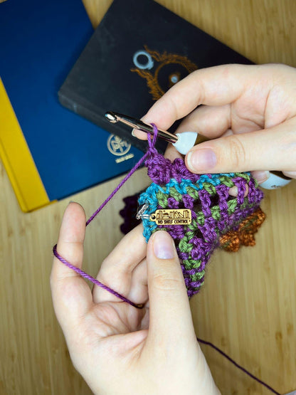 Bookish theme stitch markers for knitting or crochet. Reading stitch markers, progress keepers