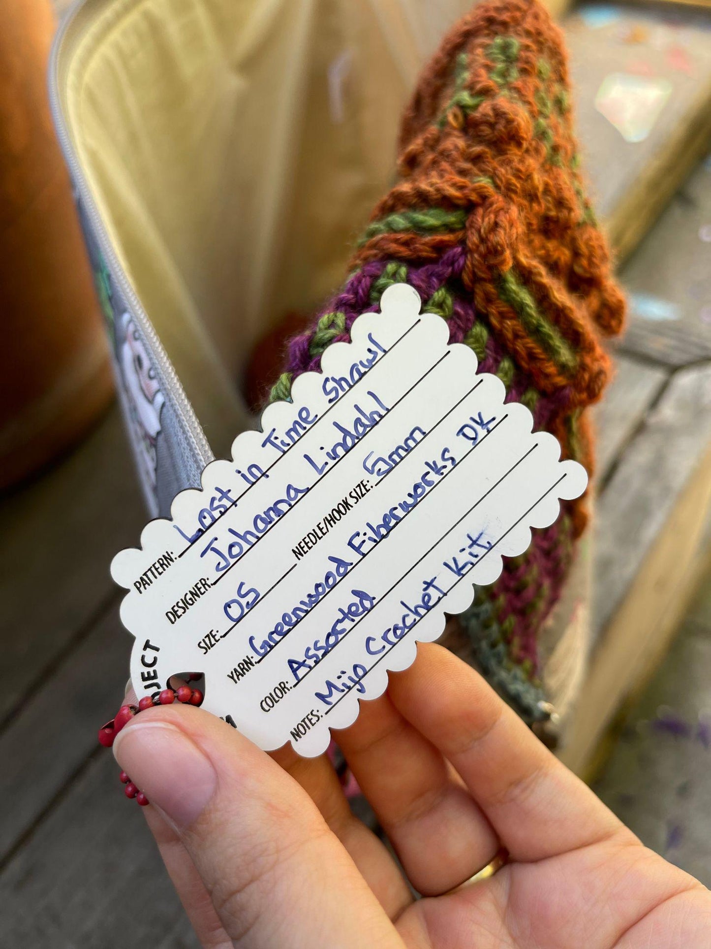 Work in Progress (WIP) Tags. Erasable and reusable labels for crochet & knitting projects.