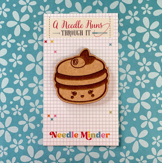 Cross Stitch Needle Minder, Kawaii macaroon needle minder, Wood Magnetic Needle Minder. Hand embroidery, Needle Keeper. cross stitch kawaii