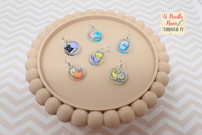 Mercats - Full Color Stitch Markers (set of 6)
