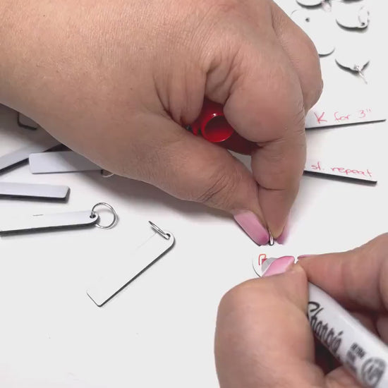 Erasable Stitch Markers for Knitting or Crochet. Reusable stitch markers. Write on st. markers White surface write on with marker